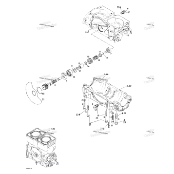 CRANKCASE, ROTARY VALVE
