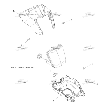 BODY, HEADLIGHT POD A17SEA57F1/SEE57F1/F2