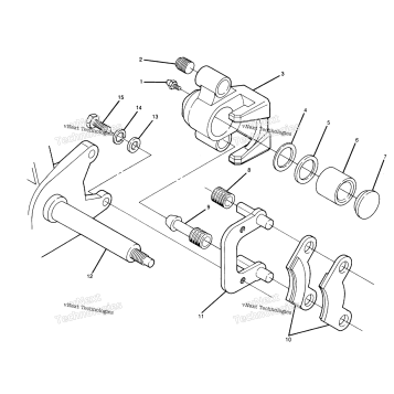 FRONT BRAKE ASSEMBLY 1988 2X4 UPDATE 4/14/88