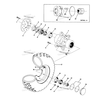 FRONT WHEEL ASSEMBLY 250 4X4 UPDATE