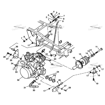 ENGINE MOUNTING XPLORER 400L