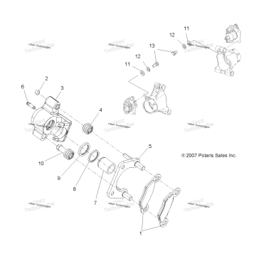 BRAKES, REAR CALIPER