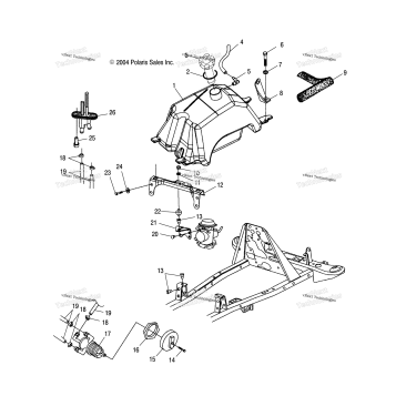 FUEL TANK & CARBURETOR MOUNTING /AB/AC