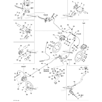 HYDRAULIC BRAKES EXCEPT EUROPE