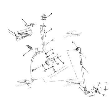SHIFT LINKAGE ASSEMBLY 250 2X4