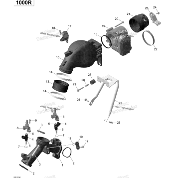 AIR INTAKE MANIFOLD AND THROTTLE BODY TURBO