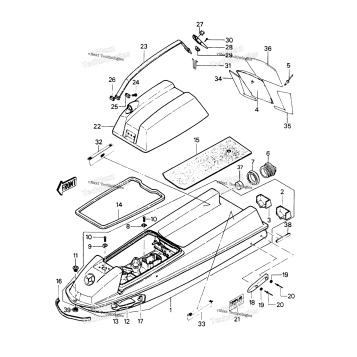 HULL/ENGINE HOOD (JS550-A8)