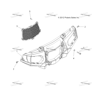BODY, FRONT BUMPER & MOUNTING