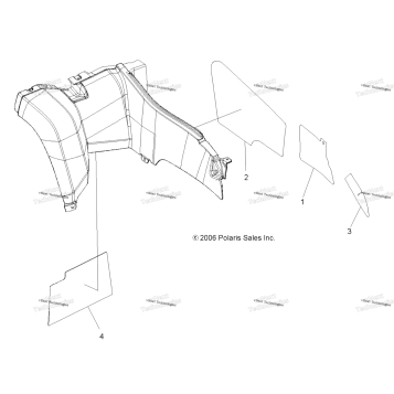 BODY, REAR CAB FOIL