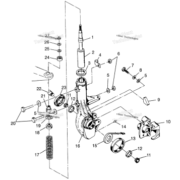 FRONT STRUT SPORTSMAN 400L