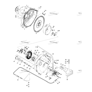 MAGNETO, OIL PUMP