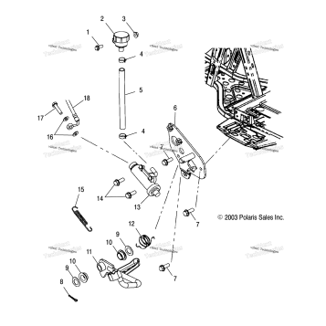 REAR MASTER CYLINDER/FOOT PEDAL