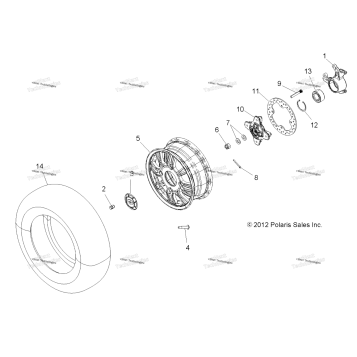 WHEELS, FRONT & HUB