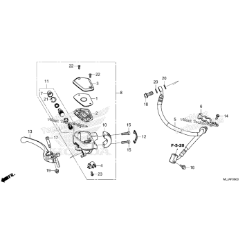 FRONT BRAKE MASTER CYLINDER