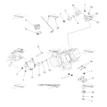 ENGINE, MOUNTING