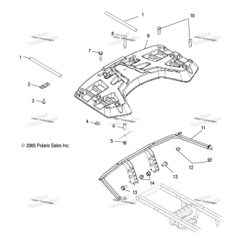 RACK, REAR /LD27FB
