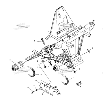 FRONT DRIVE ASSEMBLY XPLORER 4X4