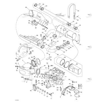 ENGINE SUPPORT AND MUFFLER