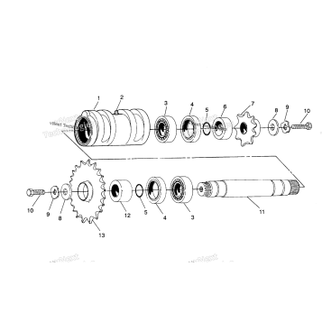 CENTER TIGHTENER ASSEMBLY SPORTSMAN 4X4