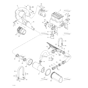 ENGINE SUPPORT AND MUFFLER