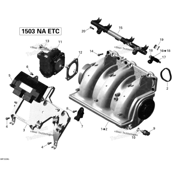 AIR INTAKE MANIFOLD AND THROTTLE BODY 1_GTX S155