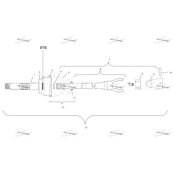 DRIVE SHAFT A02CD32AA/AB/AC