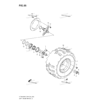 LEFT REAR WHEEL (MODEL K6)