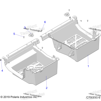 BODY, REAR FLOOR