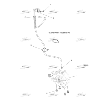 DRIVE TRAIN, FRONT GEARCASE MOUNTING 100458]