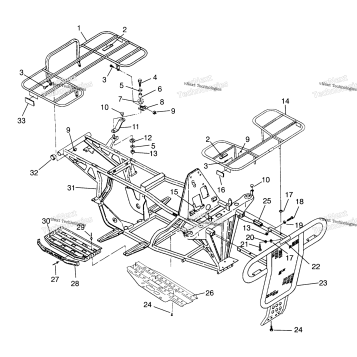 BUMPER/RACK MOUNTING MAGNUM 2X4