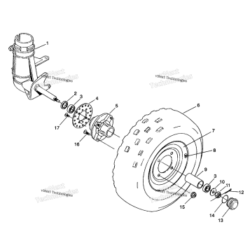 FRONT WHEEL ASSEMBLY TRAIL BLAZER