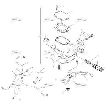 CONTROLS MASTER CYLINDER/BRAKE LINE