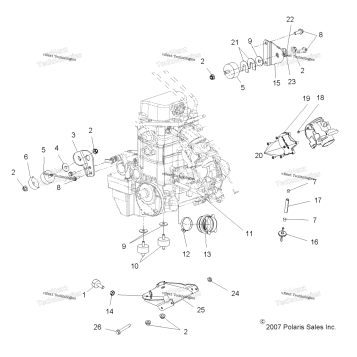 ENGINE, MOUNTING