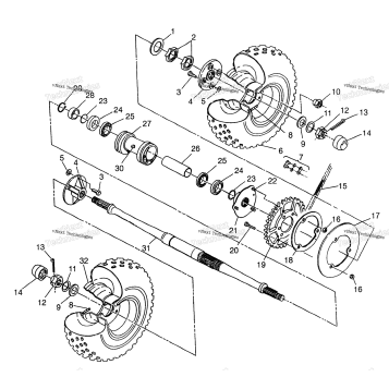 REAR WHEEL DRIVE SPORTSMAN 400L