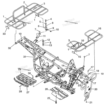 BUMPER/RACK MOUNTING MAGNUM 2X4