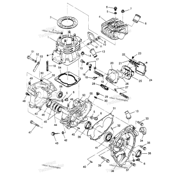 CRANKCASE & CYLINDER 4X4 400L