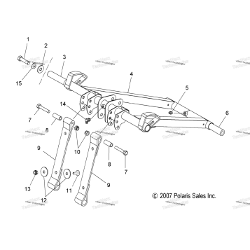 TORQUE ARM, FRONT (49SNOWFTA08600RMK)