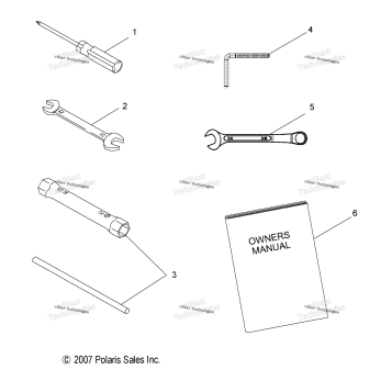 TOOLS, TOOL KIT AND OWNERS MANUAL