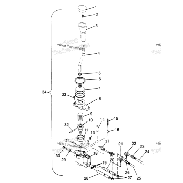 SHIFT LINKAGE ASSEMBLY 2X4 400L