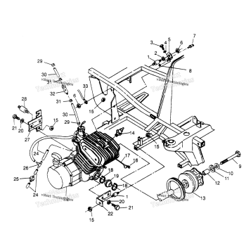 ENGINE MOUNTING 2X4 300