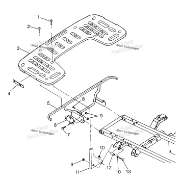 REAR RACK MOUNTING XPLORER 500