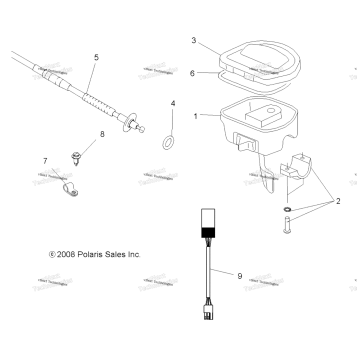 STEERING, CONTROLS & THROTTLE ASM. & CABLE