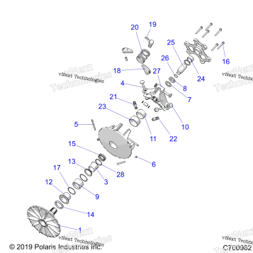 DRIVE TRAIN, PRIMARY CLUTCH FROM 1/10/2020 TO 5/1/2020