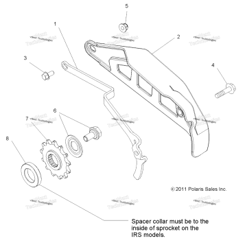 DRIVE TRAIN, FRONT SPROCKET GUARD