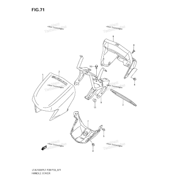 HANDLE COVER (LT-A750XPZ L1 E33)