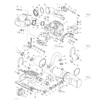 ENGINE SUPPORT AND MUFFLER