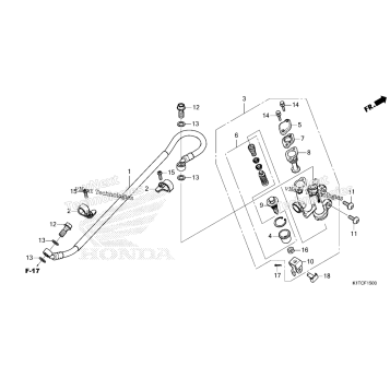 REAR BRAKE MASTER CYLINDER (CRF300L/LR)