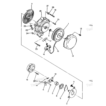 RECOIL STARTER ASSEMBLY 250 4X6