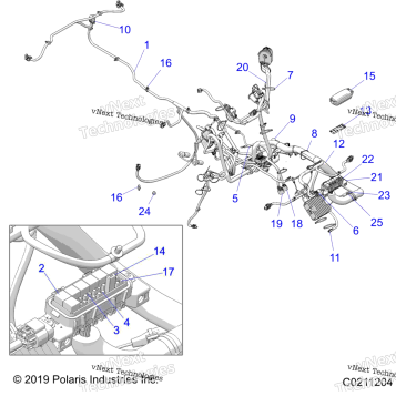 ELECTRICAL, HARNESS A20SXA85A1/A7/CA1/CA7/E85A9/AF/AP/CA9/CAF/CAP/V85AP/CAP