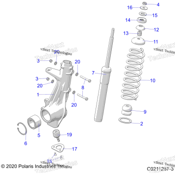 SUSPENSION, FRONT STRUT